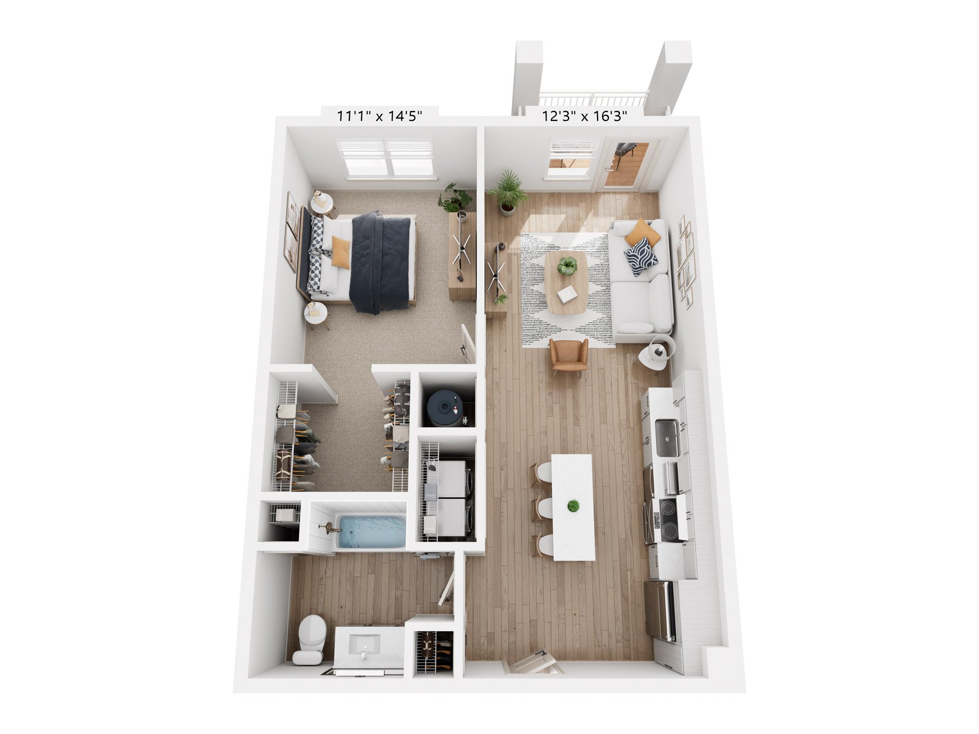 Floor plan layout diagram for AA